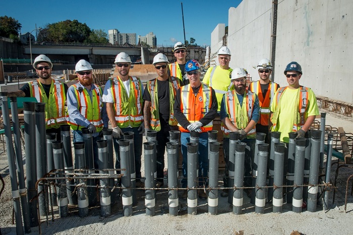 Mount Dennis Toronto LRT Construction site electrician team