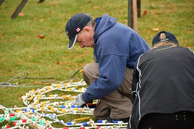 IBEW Local 530 Electrician volunteering at Celebration of Lights