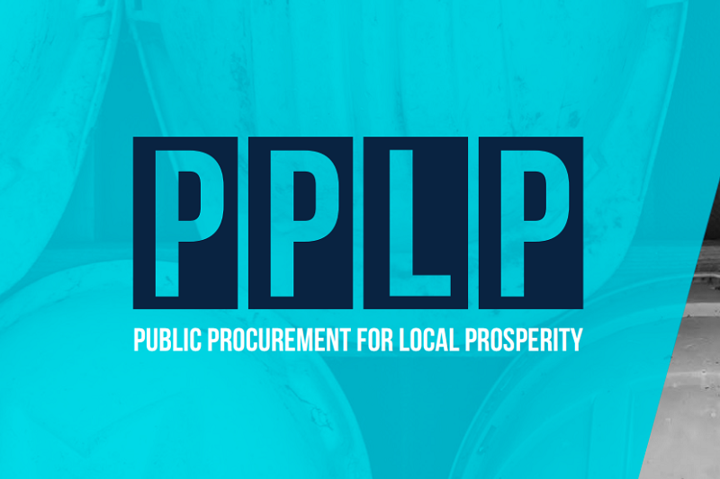 PPLP logo over blue background