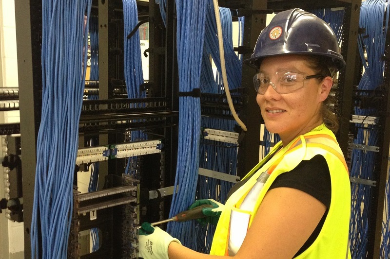 network cabling specialist Ashley Porter